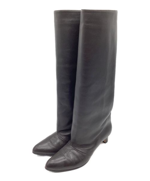 NEBULONIE（ネブローニ）NEBULONIE (ネブローニ) ロングブーツ ブラウン サイズ:39の古着・服飾アイテム