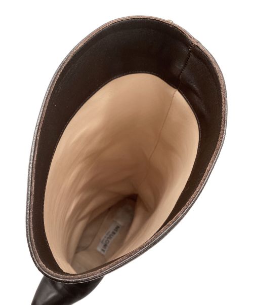 NEBULONIE（ネブローニ）NEBULONIE (ネブローニ) ロングブーツ ブラウン サイズ:39の古着・服飾アイテム