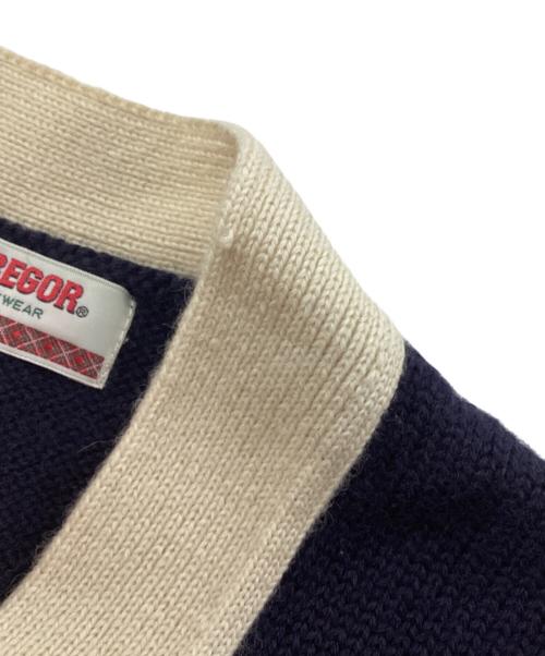 McGREGOR（マクレガー）McGREGOR (マクレガー) イニシャルレタードカーディガン ネイビー サイズ:Mの古着・服飾アイテム