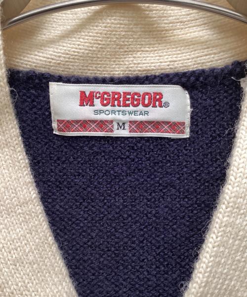 McGREGOR（マクレガー）McGREGOR (マクレガー) イニシャルレタードカーディガン ネイビー サイズ:Mの古着・服飾アイテム