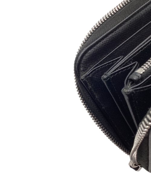 PRADA（プラダ）PRADA (プラダ) ナイロンラウンドファスナーウォレット ブラックの古着・服飾アイテム