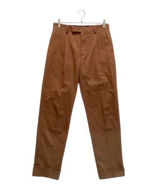 WACKO MARIA（ワコマリア）WACKO MARIA (ワコマリア) PLEATED TROUSERS TYPE-1 / プリーツ トラウザー タイプ1 タックスラックス ブラウン サイズ:Mの古着・服飾アイテム
