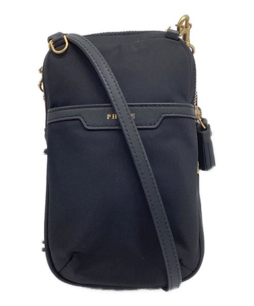 ANYA HINDMARCH（アニヤ・ハインドマーチ）ANYA HINDMARCH (アニヤハインドマーチ) アイズ エッセンシャルズ クロスボディバッグ / Eyes Essentials Crossobody Bag ブラックの古着・服飾アイテム