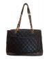 CHANEL (シャネル) GSTトートバッグ　ココマーク　マトラッセ　キャビアスキン ブラック：346000円