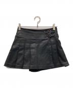 BURBERRY BLUE LABELバーバリーロンドンブルーレーベル）の古着「コーティング加工キュロット」｜ブラック