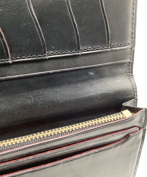 GANZO（ガンゾ）GANZO (ガンゾ) GUD2 ファスナー小銭入付き長財布 ブラックの古着・服飾アイテム