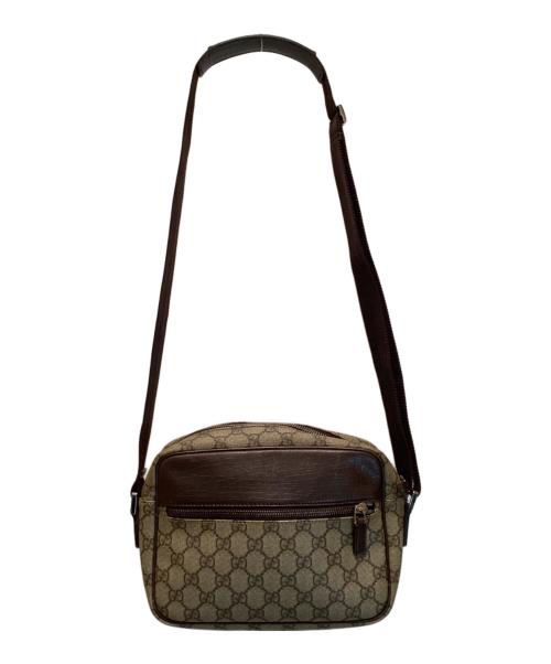 GUCCI（グッチ）GUCCI (グッチ) GGスプリーム ショルダーバッグ ベージュの古着・服飾アイテム