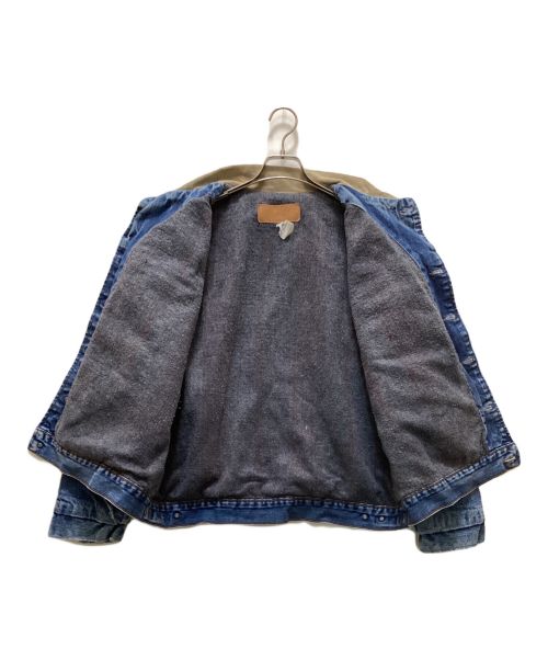 Wrangler（ラングラー）Wrangler (ラングラー) 裏地ブランケット デニムジャケット インディゴ サイズ:印字消えの為不明の古着・服飾アイテム