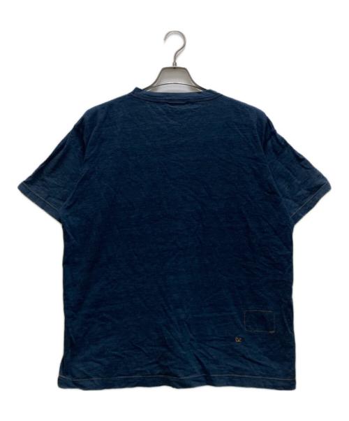 45R（フォーティファイブ・アール）45R (フォーティファイブ・アール) 墨絵deフクロウ908オーシャンTシャツ インディゴ サイズ:3の古着・服飾アイテム