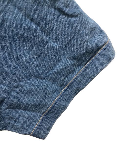 45R（フォーティファイブ・アール）45R (フォーティファイブ・アール) 墨絵deフクロウ908オーシャンTシャツ インディゴ サイズ:3の古着・服飾アイテム