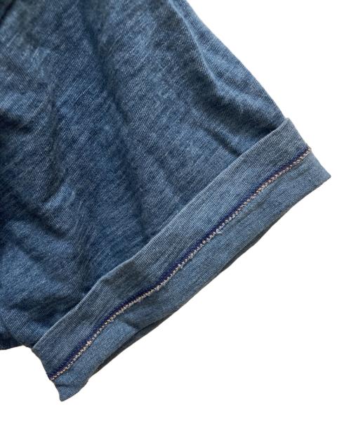 45R（フォーティファイブ・アール）45R (フォーティファイブ・アール) 墨絵deフクロウ908オーシャンTシャツ インディゴ サイズ:3の古着・服飾アイテム