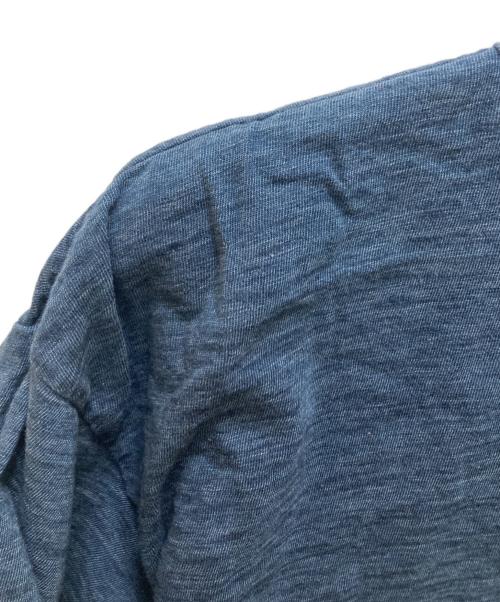 45R（フォーティファイブ・アール）45R (フォーティファイブ・アール) 墨絵deフクロウ908オーシャンTシャツ インディゴ サイズ:3の古着・服飾アイテム