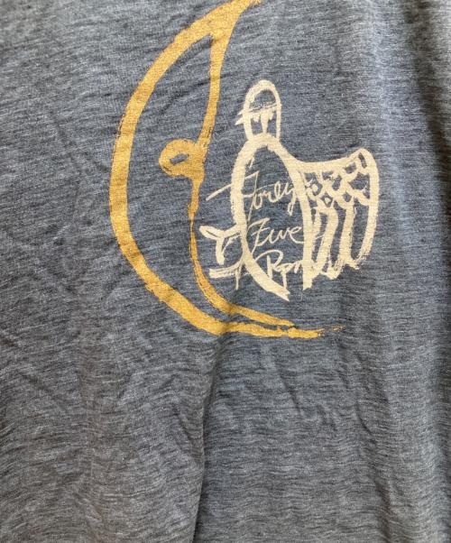 45R（フォーティファイブ・アール）45R (フォーティファイブ・アール) 墨絵deフクロウ908オーシャンTシャツ インディゴ サイズ:3の古着・服飾アイテム