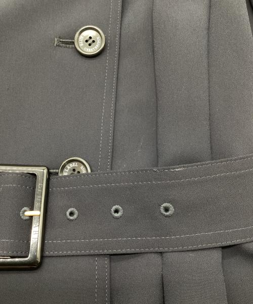BLUE LABEL CRESTBRIDGE（ブルーレーベルクレストブリッジ）BLUE LABEL CRESTBRIDGE (ブルーレーベルクレストブリッジ) ダブルクロス ジョーゼット ドレスコート Blue Lab:EZUMi ネイビー サイズ:36の古着・服飾アイテム