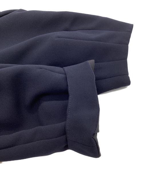 BLUE LABEL CRESTBRIDGE（ブルーレーベルクレストブリッジ）BLUE LABEL CRESTBRIDGE (ブルーレーベルクレストブリッジ) ダブルクロス ジョーゼット ドレスコート Blue Lab:EZUMi ネイビー サイズ:36の古着・服飾アイテム