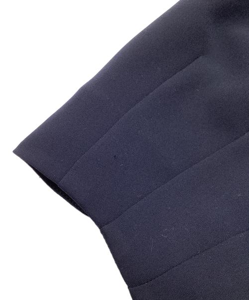 BLUE LABEL CRESTBRIDGE（ブルーレーベルクレストブリッジ）BLUE LABEL CRESTBRIDGE (ブルーレーベルクレストブリッジ) ダブルクロス ジョーゼット ドレスコート Blue Lab:EZUMi ネイビー サイズ:36の古着・服飾アイテム