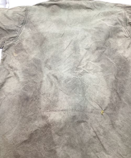 Barbour（バブアー）Barbour (バブアー) BORDER JACKET / ボーダー ワックスジャケット イングランド製 縦3ワラント 02年製 カーキ サイズ:44の古着・服飾アイテム