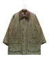 Barbour（バブアー）の古着「BORDER JACKET / ボーダー ワックスジャケット イングランド製 縦3ワラント 02年製」｜カーキ