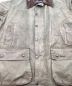 中古・古着 Barbour (バブアー) BORDER JACKET / ボーダー ワックスジャケット イングランド製 縦3ワラント 02年製 カーキ サイズ:44：8000円