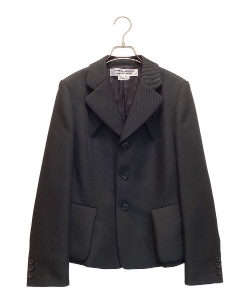 COMME des GARCONS COMME des GARCONS（コムデギャルソン コムデギャルソン）COMME des GARCONS COMME des GARCONS (コムデギャルソン コムデギャルソン) デザインシングルジャケット AD2023 ブラック サイズ:Sの古着・服飾アイテム