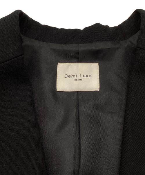 Demi-Luxe Beams（デミルクス ビームス）Demi-Luxe BEAMS (デミルクス ビームス) ウールツイル テーラードジャケット ブラック サイズ:36の古着・服飾アイテム