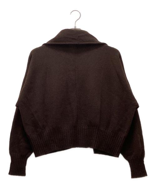 FACTORY（ファクトリー）FACTORY (ファクトリー) ヤク ショート丈ローブカーディガン ブラウン サイズ:2の古着・服飾アイテム