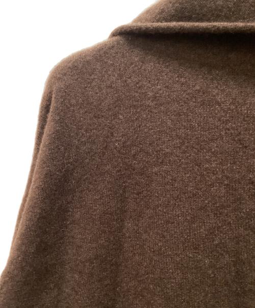 FACTORY（ファクトリー）FACTORY (ファクトリー) ヤク ショート丈ローブカーディガン ブラウン サイズ:2の古着・服飾アイテム