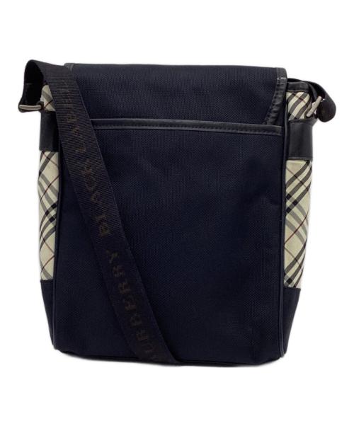 BURBERRY BLACK LABEL（バーバリーブラックレーベル）BURBERRY BLACK LABEL (バーバリーブラックレーベル) ノヴァチェック切替ナイロンショルダーバッグ ネイビーの古着・服飾アイテム