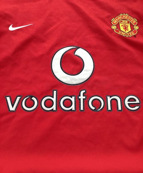 NIKE（ナイキ）NIKE (ナイキ) サッカーユニフォーム　ゲームシャツ　マンチェスターユナイテッド 02/03シーズン レッド サイズ:Lの古着・服飾アイテム