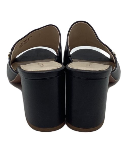 COLE HAAN（コールハーン）COLE HAAN (コールハーン) ダイナ ミッド オープントゥ ミュール サンダル ブラック サイズ:6 1/2の古着・服飾アイテム