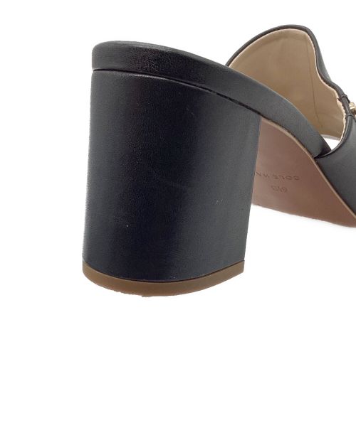 COLE HAAN（コールハーン）COLE HAAN (コールハーン) ダイナ ミッド オープントゥ ミュール サンダル ブラック サイズ:6 1/2の古着・服飾アイテム