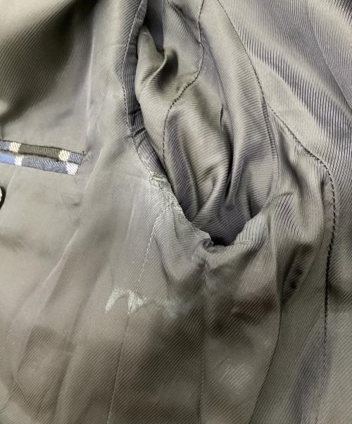 Soe（ソーイ）soe (ソーイ) ウールチェック テーラードジャケット 2B ブルー×ブラック サイズ:1の古着・服飾アイテム