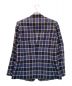 soe (ソーイ) ウールチェック テーラードジャケット 2B ブルー×ブラック サイズ:1：3500円