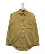 Donegalドネガル）の古着「ヘリンボーン ボタンダウンシャツ」｜イエロー