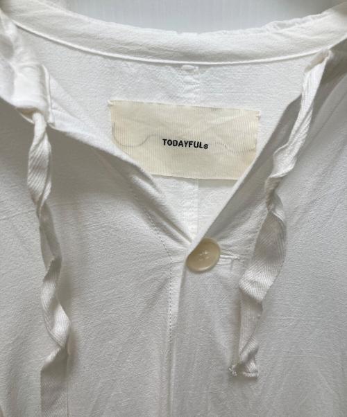 TODAYFUL（トゥデイフル）TODAYFUL (トゥデイフル) オーバーフードコート ホワイト サイズ:36の古着・服飾アイテム