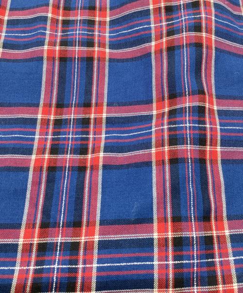 Hysteric Glamour（ヒステリックグラマー）Hysteric Glamour (ヒステリックグラマー) スタッズ付き巻きスカート　チェック　ロング ネイビー サイズ:Mの古着・服飾アイテム