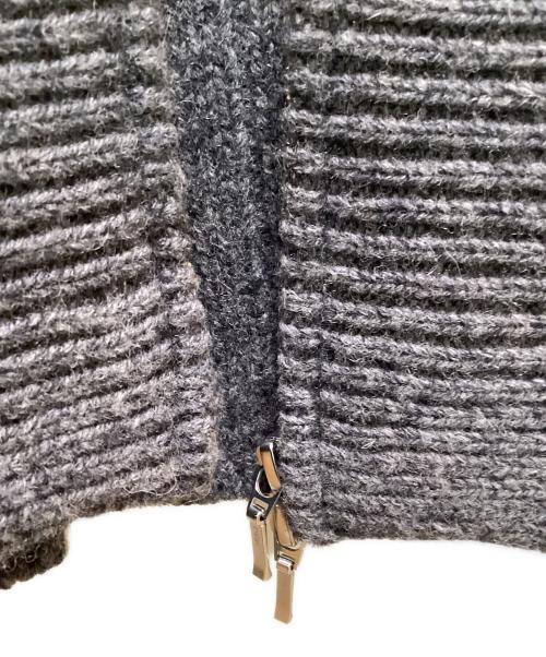 Adam et Rope（アダム エ ロペ）Adam et Rope (アダム エ ロペ) リサイクルウールZIPカーディガン グレー サイズ:Freeの古着・服飾アイテム