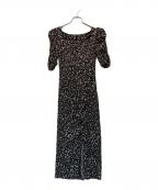 FRAY IDフレイ アイディー）の古着「スクエアネックギャザータイトワンピース」｜ブラック