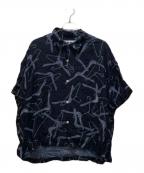 TIGHTBOOTH PRODUCTIONタイトブースプロダクション）の古着「ハンガーアロハシャツ」｜ブラック