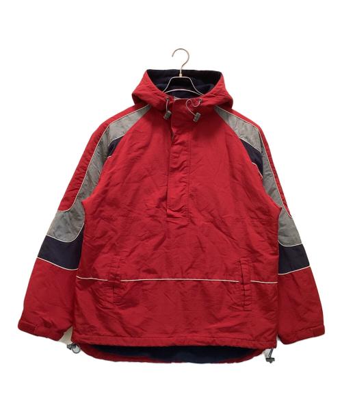 OLD NAVY（オールドネイビー）OLD NAVY (オールドネイビ) 裏フリース アノラックパーカー レッド サイズ:Lの古着・服飾アイテム