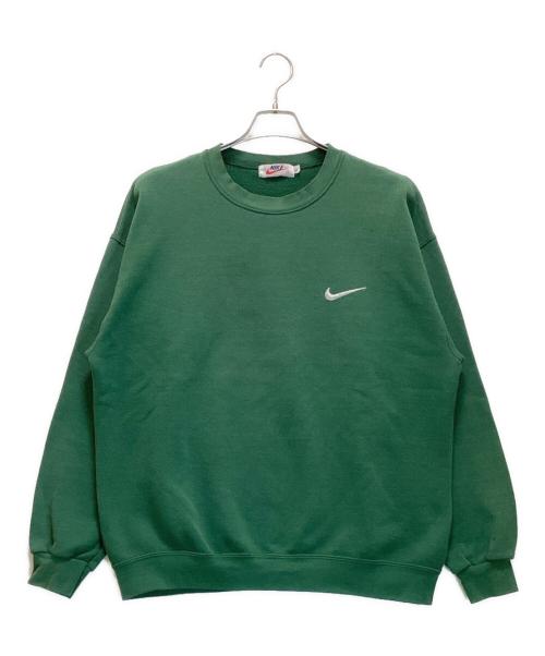 NIKE（ナイキ）NIKE (ナイキ) スウッシュ刺繍スウェット グリーン サイズ:Lの古着・服飾アイテム