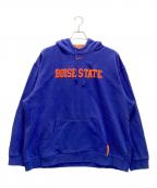 NIKEナイキ）の古着「BOISE STATE プルオーバーパーカー 00s」｜ブルー