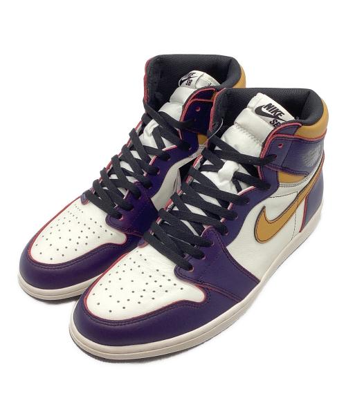 NIKE（ナイキ）NIKE (ナイキ) Air Jordan 1 Retro High OG LA to Chicago /  エアジョーダン 1 レトロ ハイ OG エルエー トゥー シカゴ パープル サイズ:30の古着・服飾アイテム