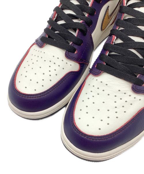 NIKE（ナイキ）NIKE (ナイキ) Air Jordan 1 Retro High OG LA to Chicago /  エアジョーダン 1 レトロ ハイ OG エルエー トゥー シカゴ パープル サイズ:30の古着・服飾アイテム