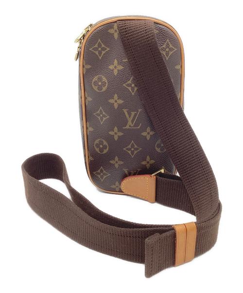 LOUIS VUITTON（ルイ ヴィトン）LOUIS VUITTON (ルイ ヴィトン) ボディーバッグ　モノグラム　ポシェットガンジュ ブラウンの古着・服飾アイテム
