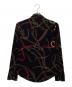 LAUREN RALPH LAUREN (ローレンラルフローレン) スカーフ柄 金釦ジャージーシャツ ブラック サイズ:XS：7000円