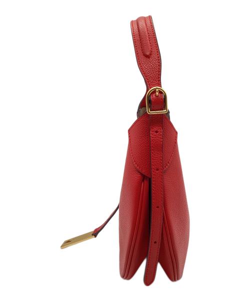 POLO RALPH LAUREN（ポロ・ラルフローレン）POLO RALPH LAUREN (ポロ・ラルフローレン) IDレザースモールショルダーバッグ レッドの古着・服飾アイテム