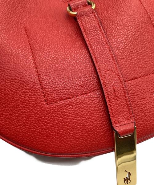 POLO RALPH LAUREN（ポロ・ラルフローレン）POLO RALPH LAUREN (ポロ・ラルフローレン) IDレザースモールショルダーバッグ レッドの古着・服飾アイテム