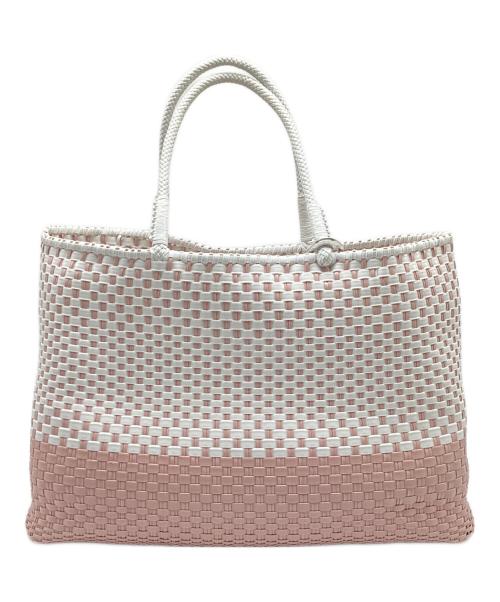 ANTEPRIMA（アンテプリマ）ANTEPRIMA (アンテプリマ) イントレッチオバイカラーワイヤーバッグ ホワイト×ピンクの古着・服飾アイテム