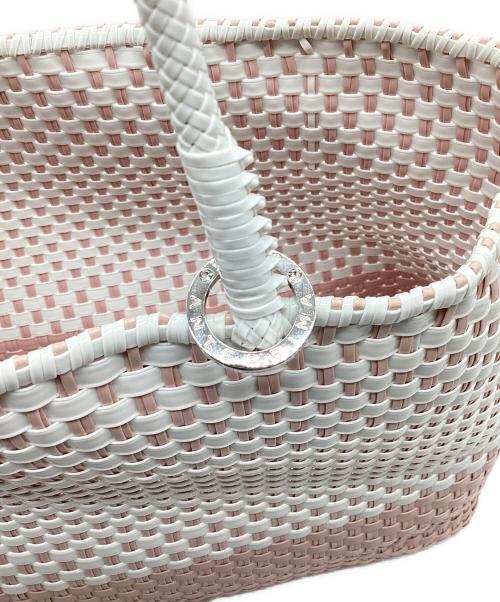 ANTEPRIMA（アンテプリマ）ANTEPRIMA (アンテプリマ) イントレッチオバイカラーワイヤーバッグ ホワイト×ピンクの古着・服飾アイテム